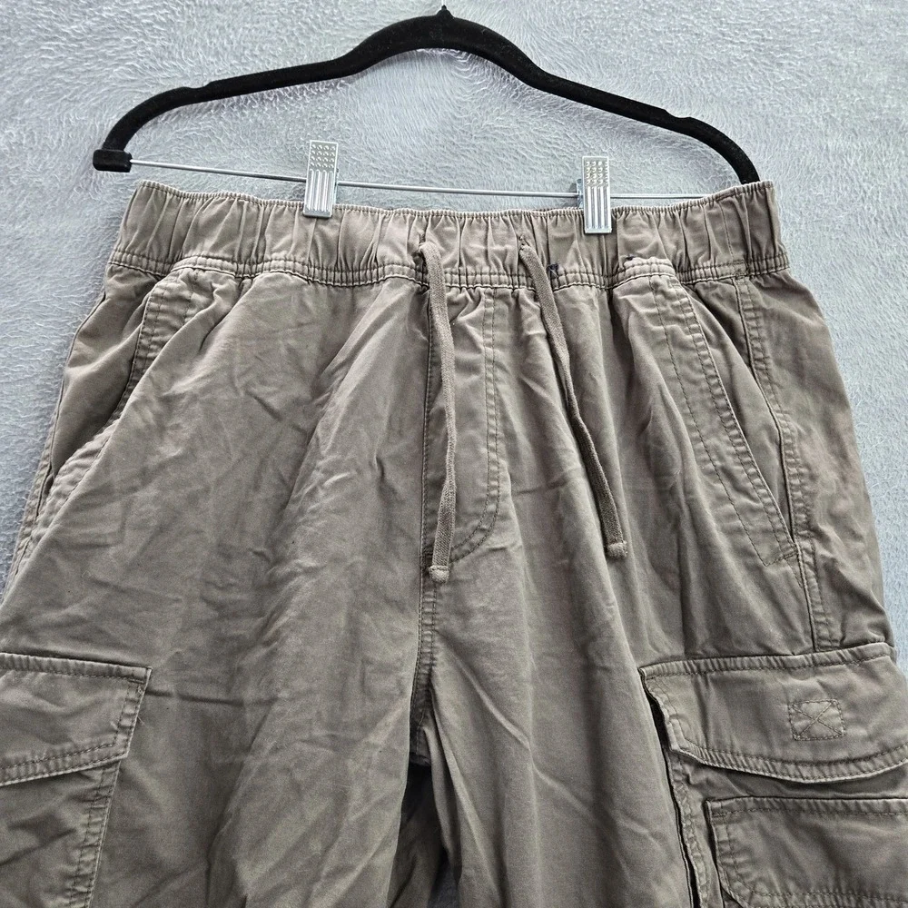 Hollister Men Pants L Brown Slim Straight Epic Flex‎ Cargo Pockets 31